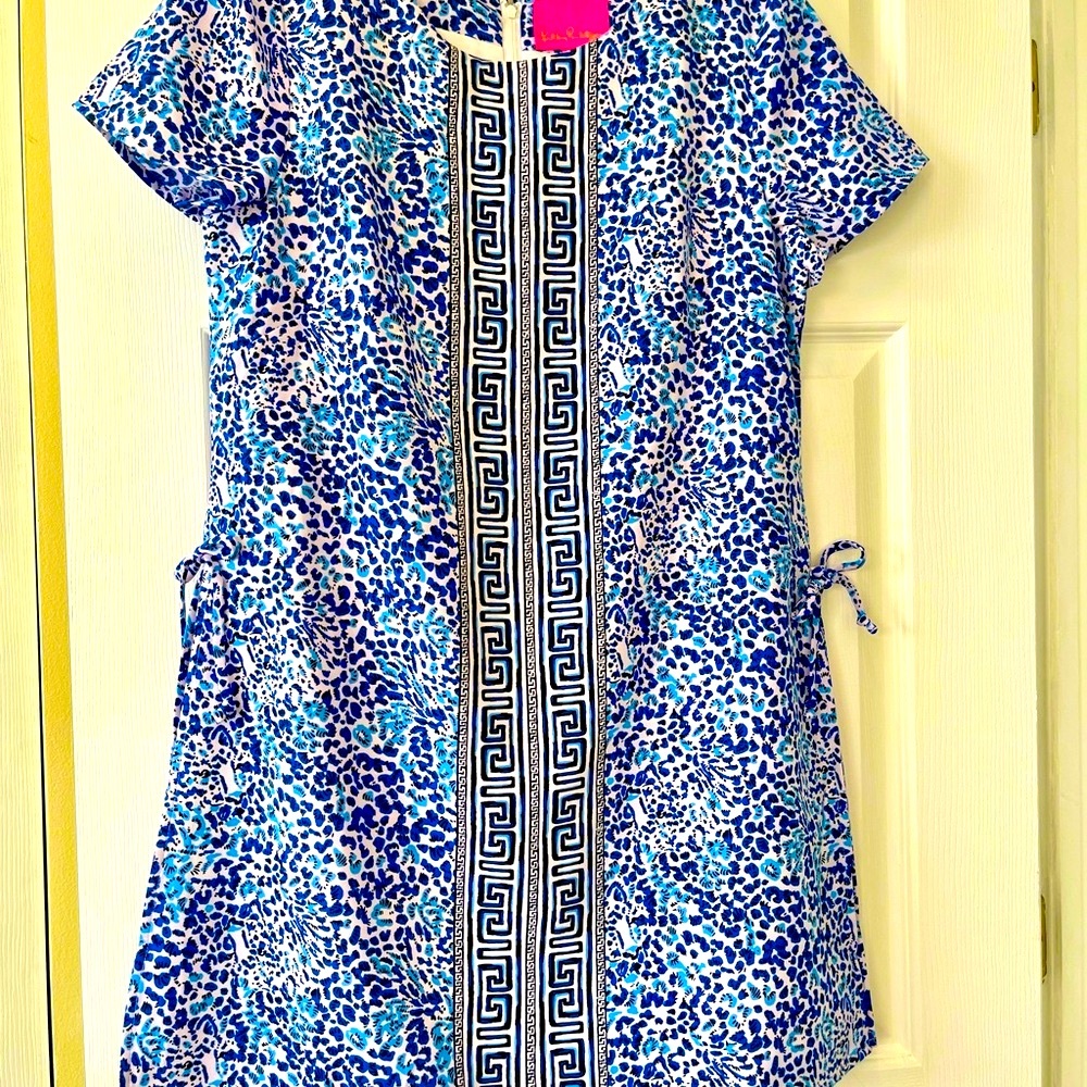 LILLY PULITZER, BRAND NEW, BLANCA SHORT SLEEVE ROMPER, SIZE 12